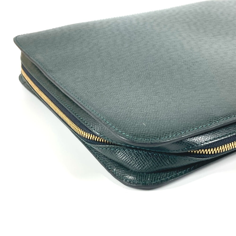 LOUIS VUITTON Business bag M30064 Taiga Leather green Taiga Baltic