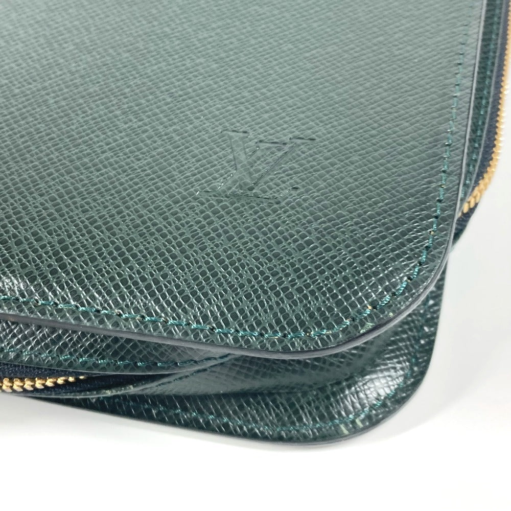 LOUIS VUITTON Business bag M30064 Taiga Leather green Taiga Baltic