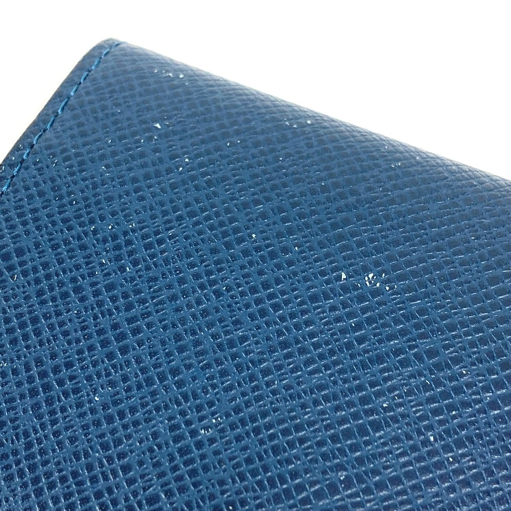 LOUIS VUITTON Card Case M64022 Taiga Leather Navy Taiga Envelope Carte de Visite MM