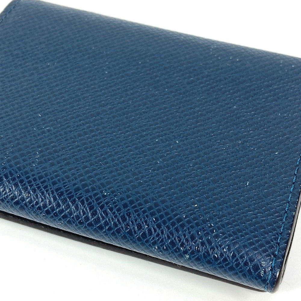 LOUIS VUITTON Card Case M64022 Taiga Leather Navy Taiga Envelope Carte de Visite MM