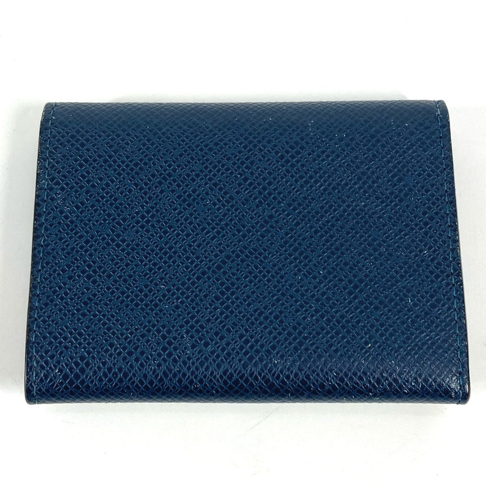 LOUIS VUITTON Card Case M64022 Taiga Leather Navy Taiga Envelope Carte de Visite MM