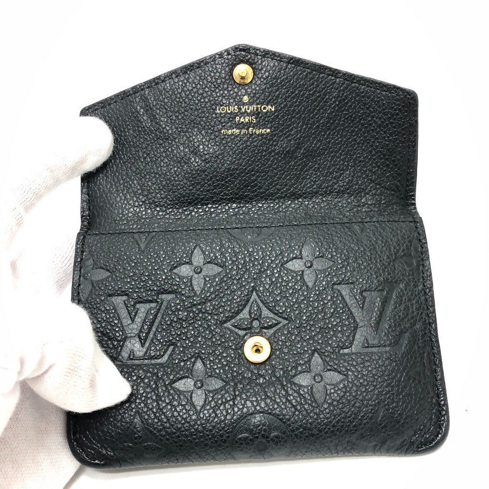 LOUIS VUITTON Coin case M60633 Monogram Ann Platt Leather black Monogram Ann Platt Pochette cree