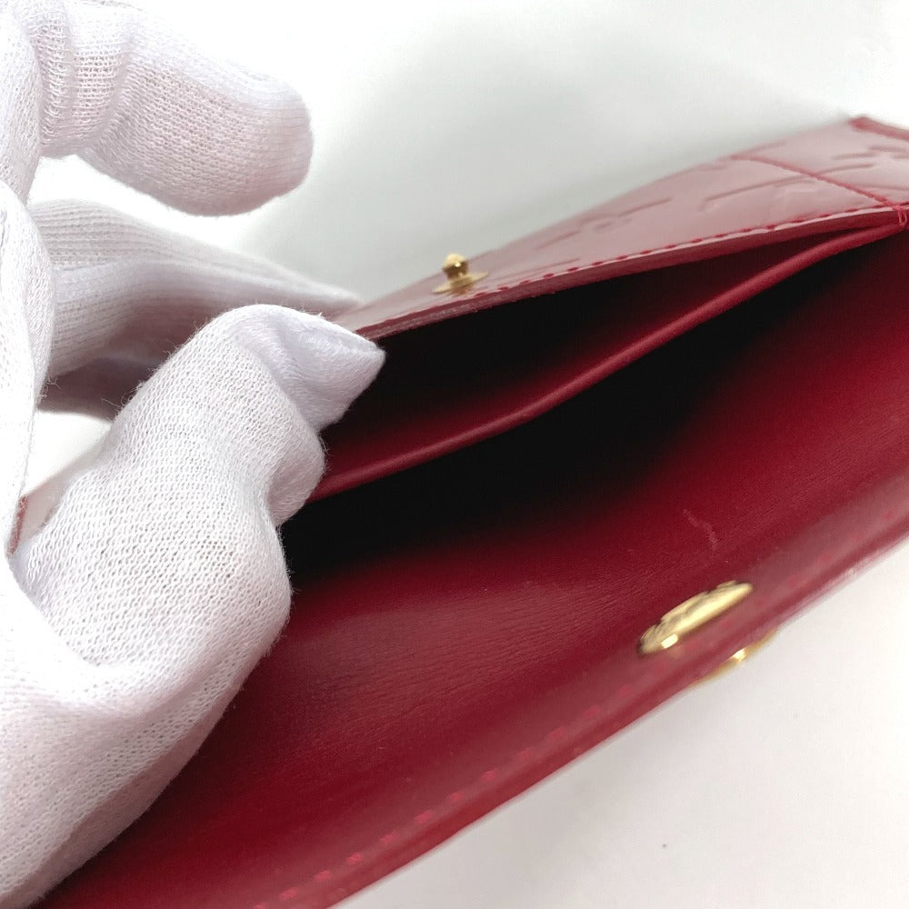 LOUIS VUITTON Coin case M91917 Monogram Vernis Canvas Red Monogram Vernis Unvelop Pratt