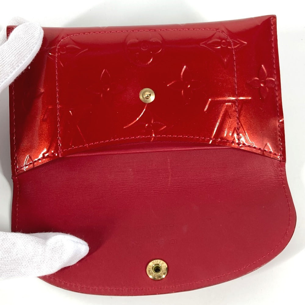LOUIS VUITTON Coin case M91917 Monogram Vernis Canvas Red Monogram Vernis Unvelop Pratt