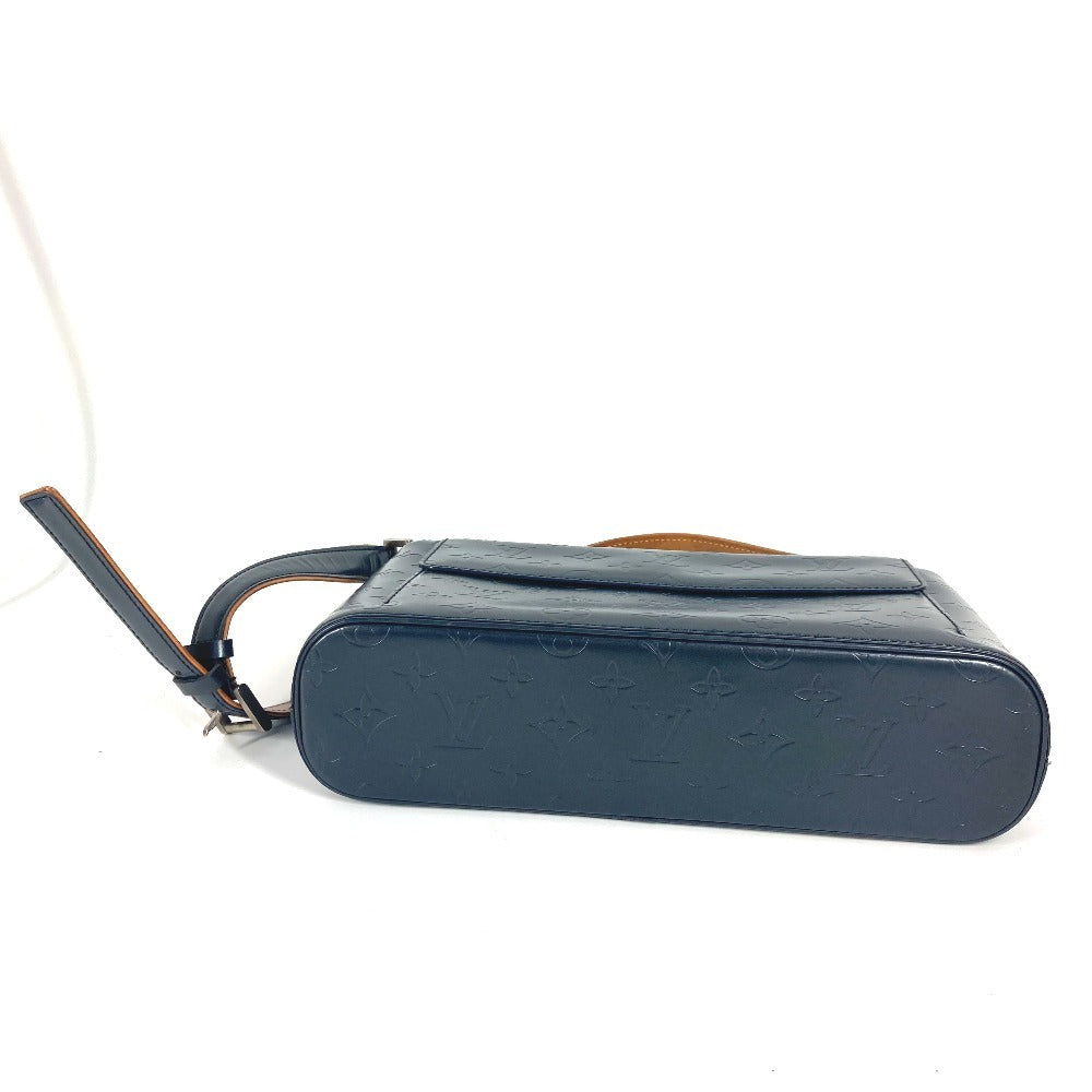 LOUIS VUITTON Shoulder Bag M55125 Monogram mat leather blue Monogram mat Alston