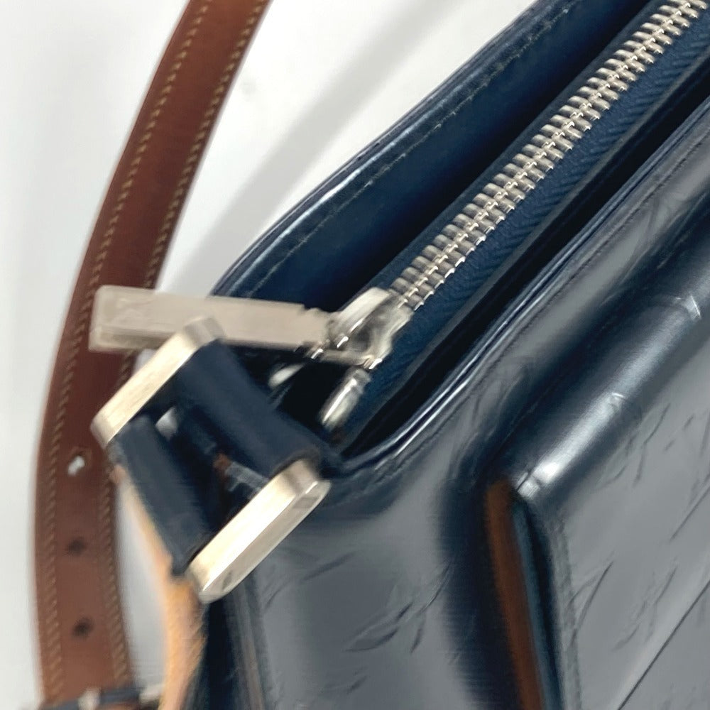 LOUIS VUITTON Shoulder Bag M55125 Monogram mat leather blue Monogram mat Alston