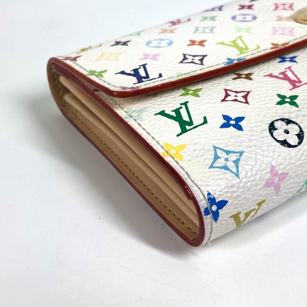 LOUIS VUITTON Long Wallet Purse M93532 Monogram multicolor canvas white Monogram multicolor Portefeuille Sara