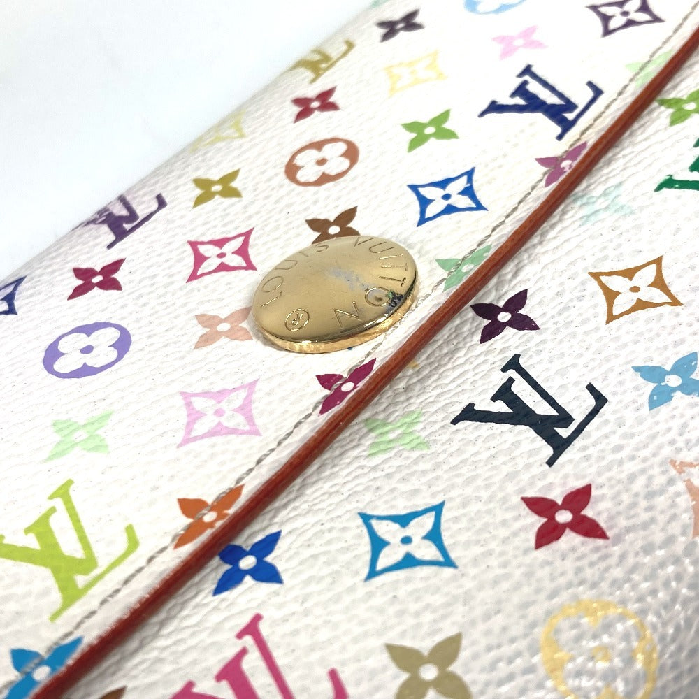 LOUIS VUITTON Long Wallet Purse M93532 Monogram multicolor canvas white Monogram multicolor Portefeuille Sara