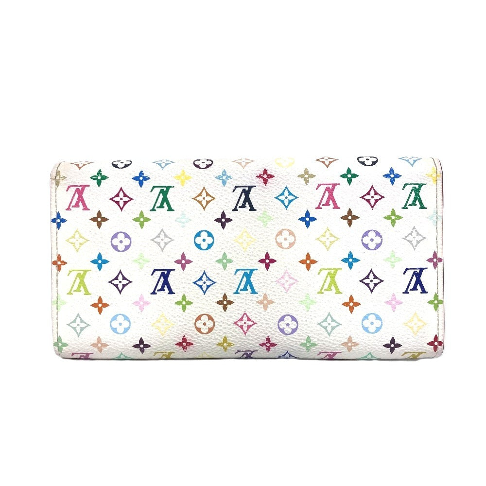 LOUIS VUITTON Long Wallet Purse M93532 Monogram multicolor canvas white Monogram multicolor Portefeuille Sara