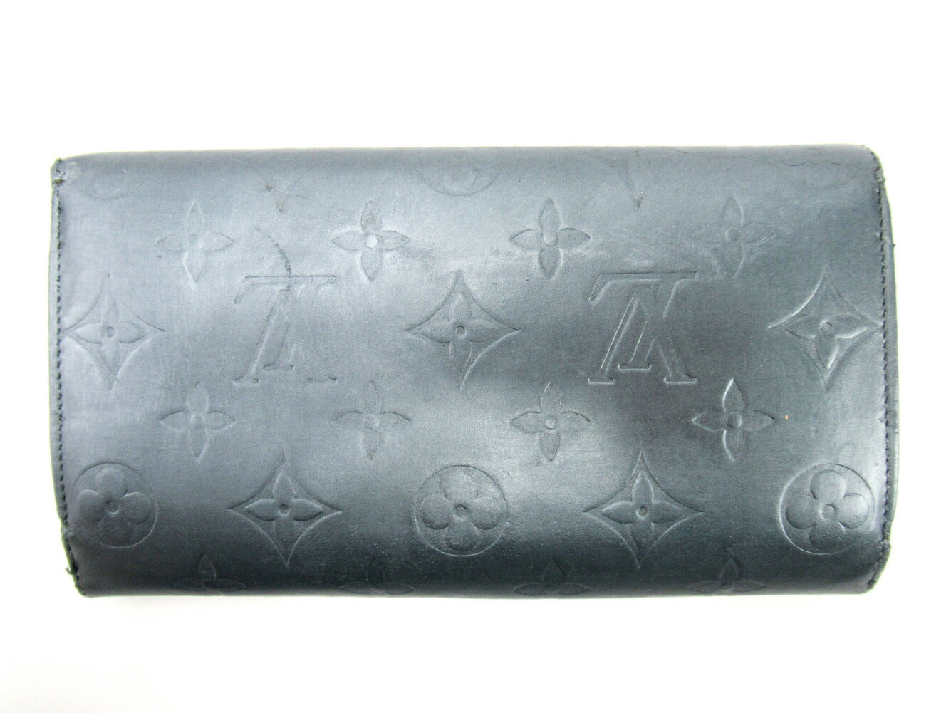 LOUIS VUITTON Long Wallet Purse M65105 blue Porte Tresor