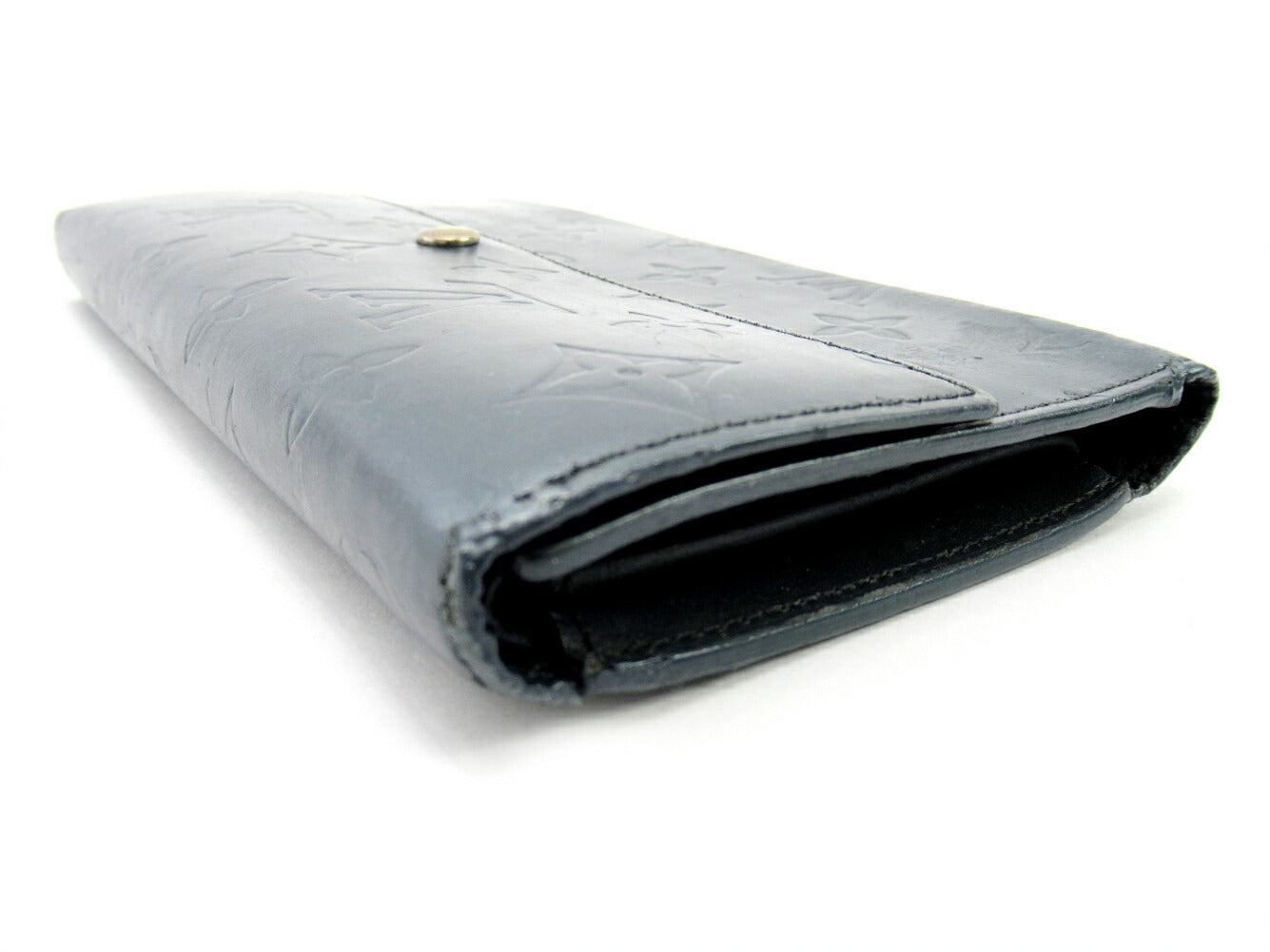 LOUIS VUITTON Long Wallet Purse M65105 blue Porte Tresor