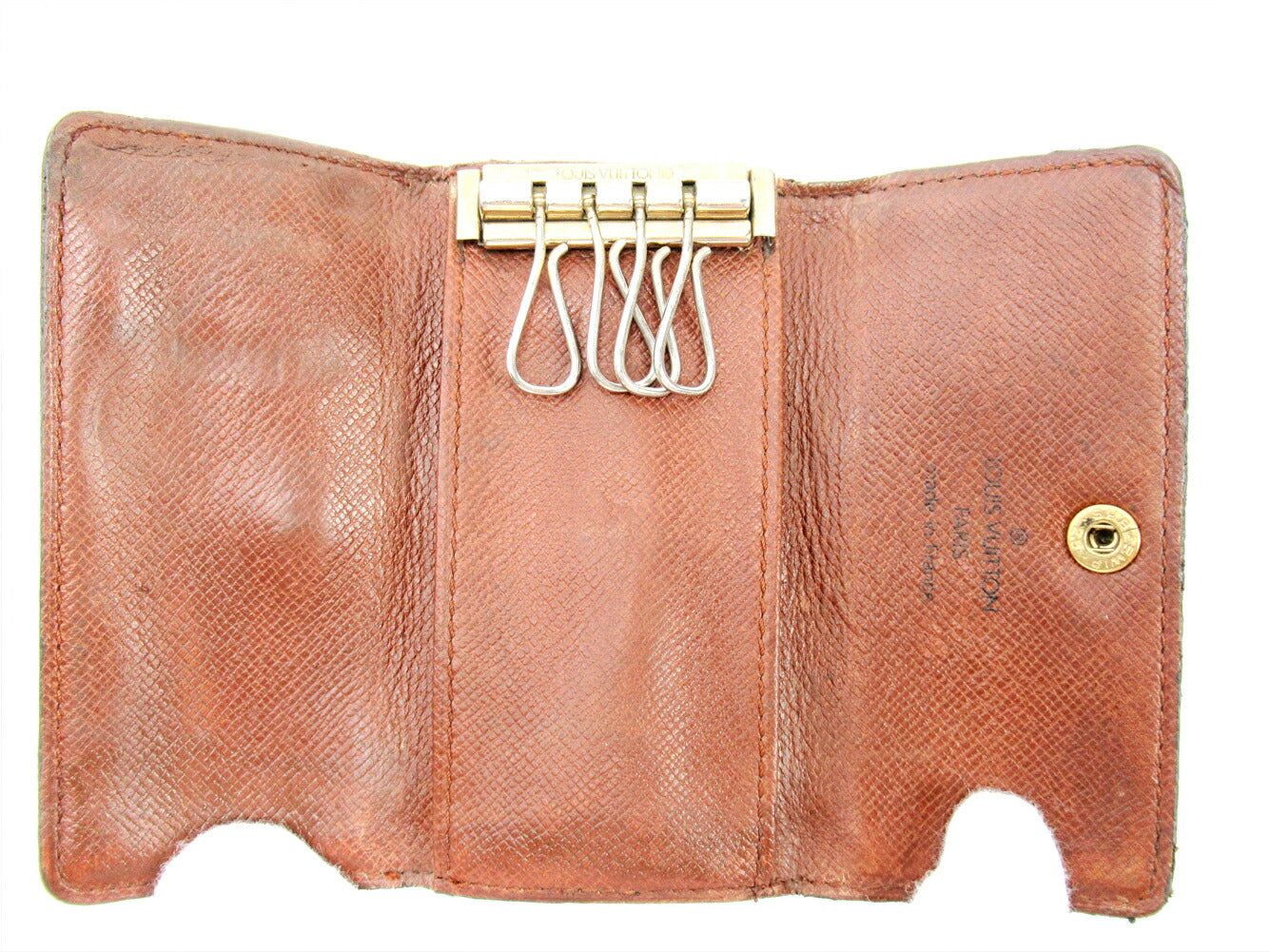 LOUIS VUITTON Key case Key holder M62631 Brown Multicles4