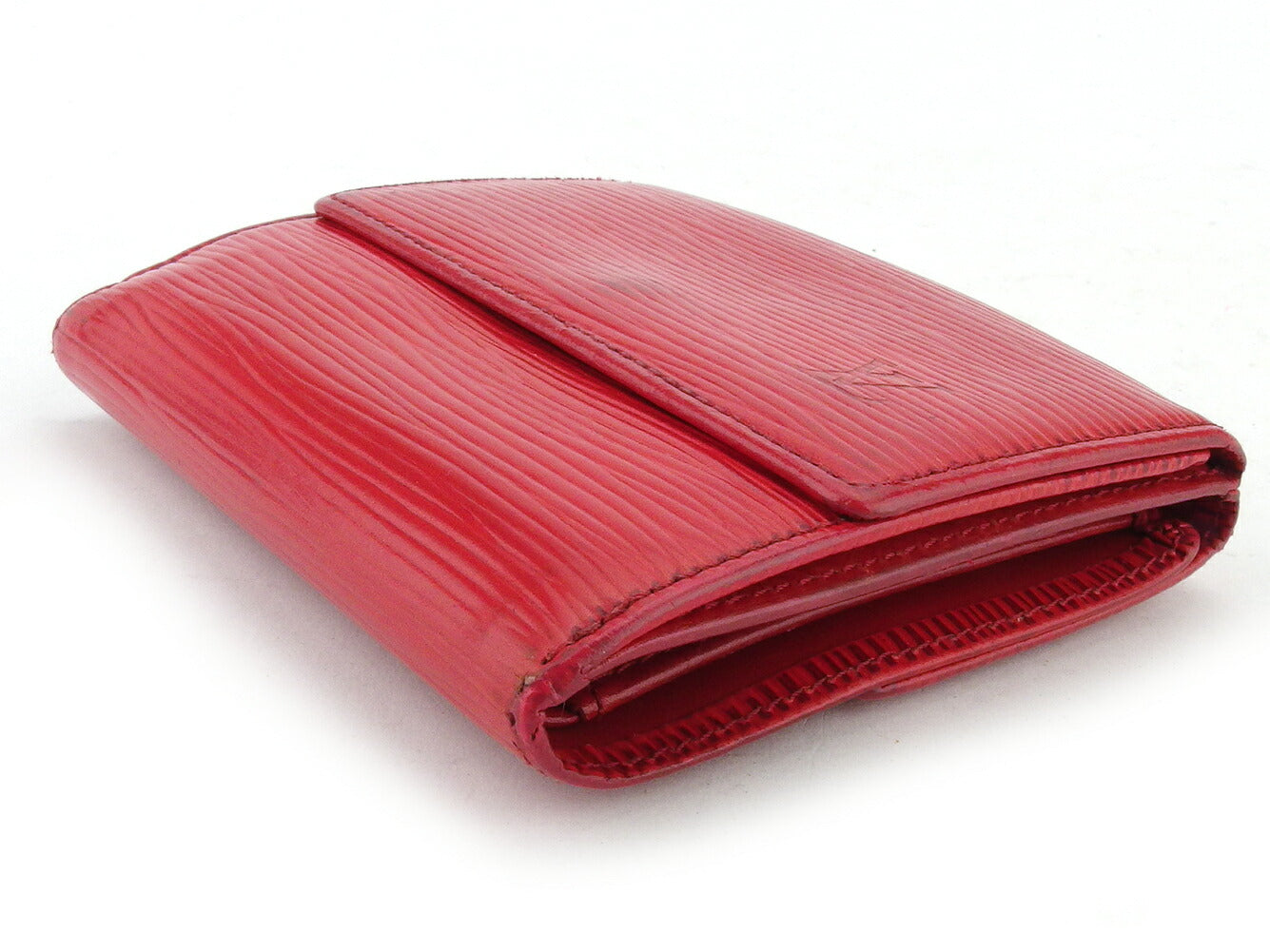 LOUIS VUITTON Bifold Wallet M63487 Red Porte Monnaie Billets Cartes Credit