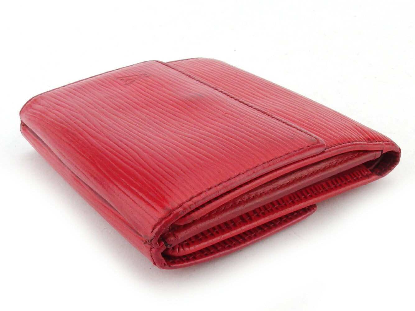 LOUIS VUITTON Bifold Wallet M63487 Red Porte Monnaie Billets Cartes Credit