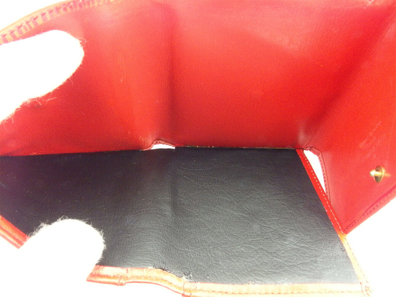LOUIS VUITTON Bifold Wallet M63487 Red Porte Monnaie Billets Cartes Credit