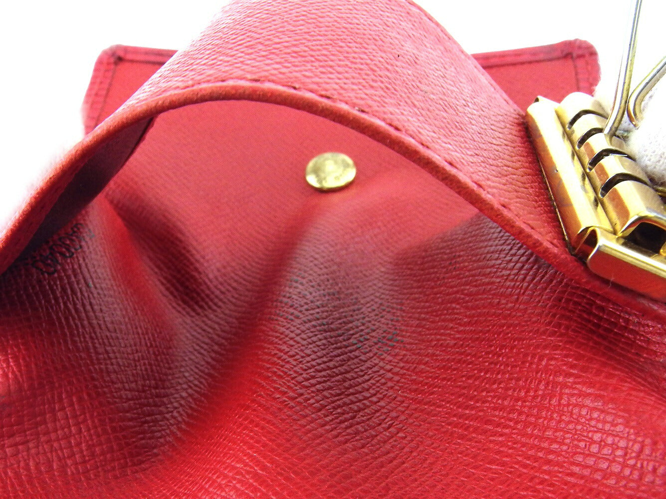 LOUIS VUITTON Key case Key holder M63827 Red gold Multicles4