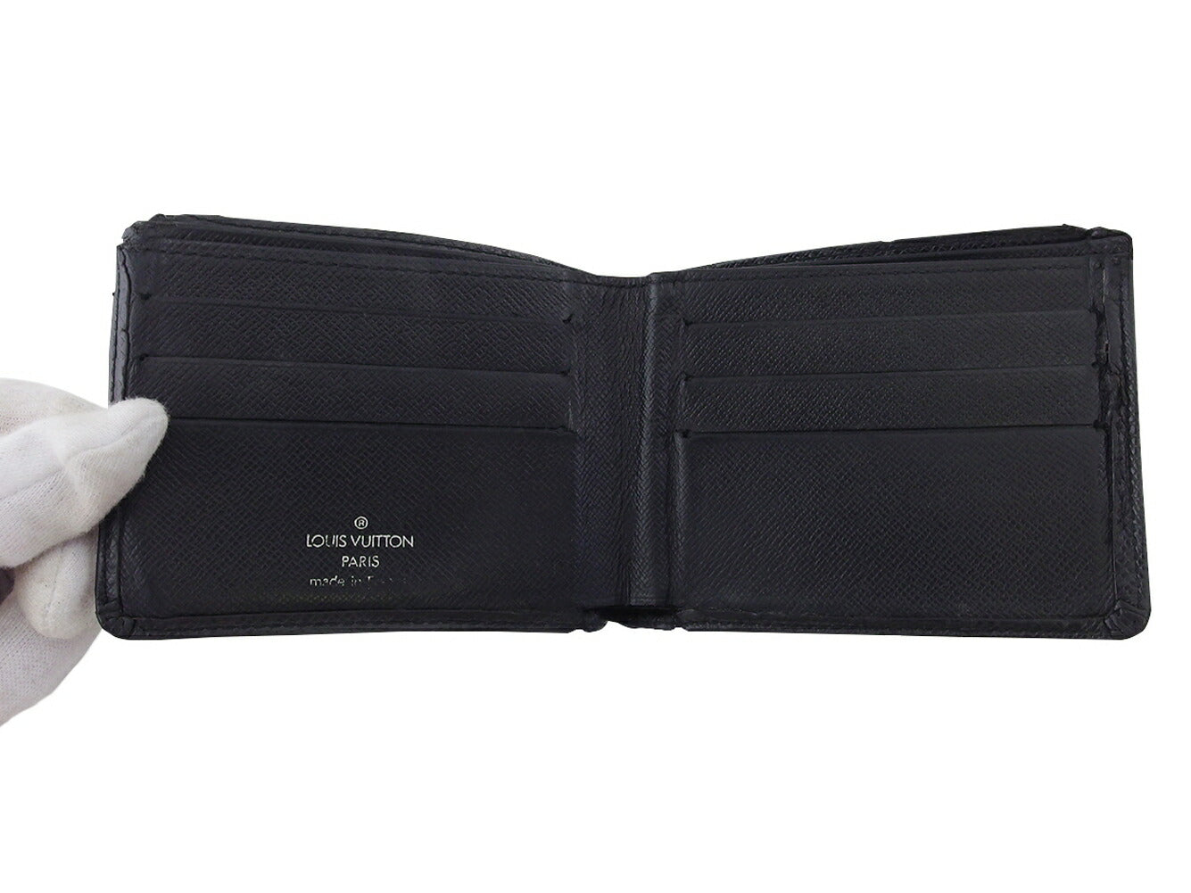 LOUIS VUITTON Bill Compartment M30482 black Porte Billets6Cartes Crdit