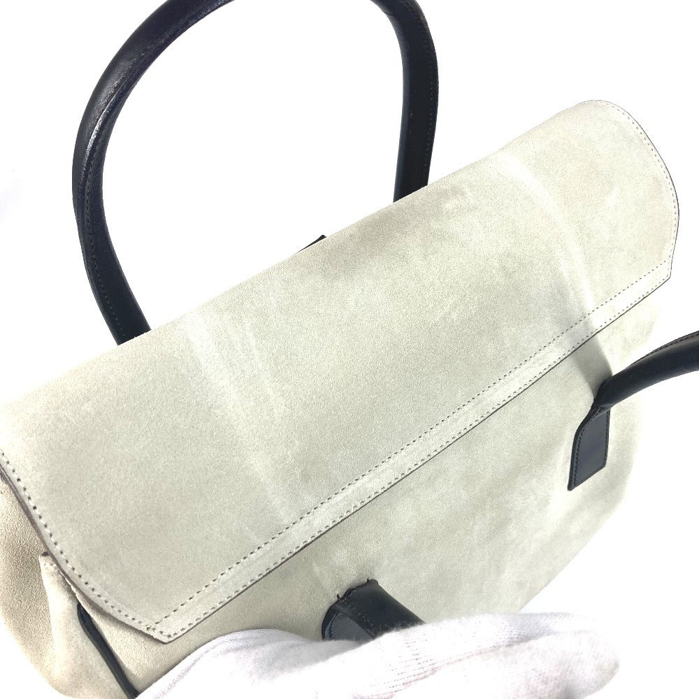 GUCCI Handbag 000 0844 Suede / leather black vintage logo