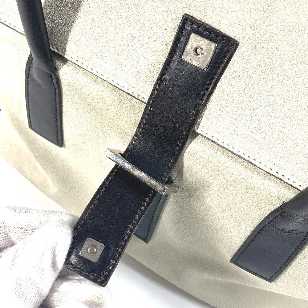 GUCCI Handbag 000 0844 Suede / leather black vintage logo