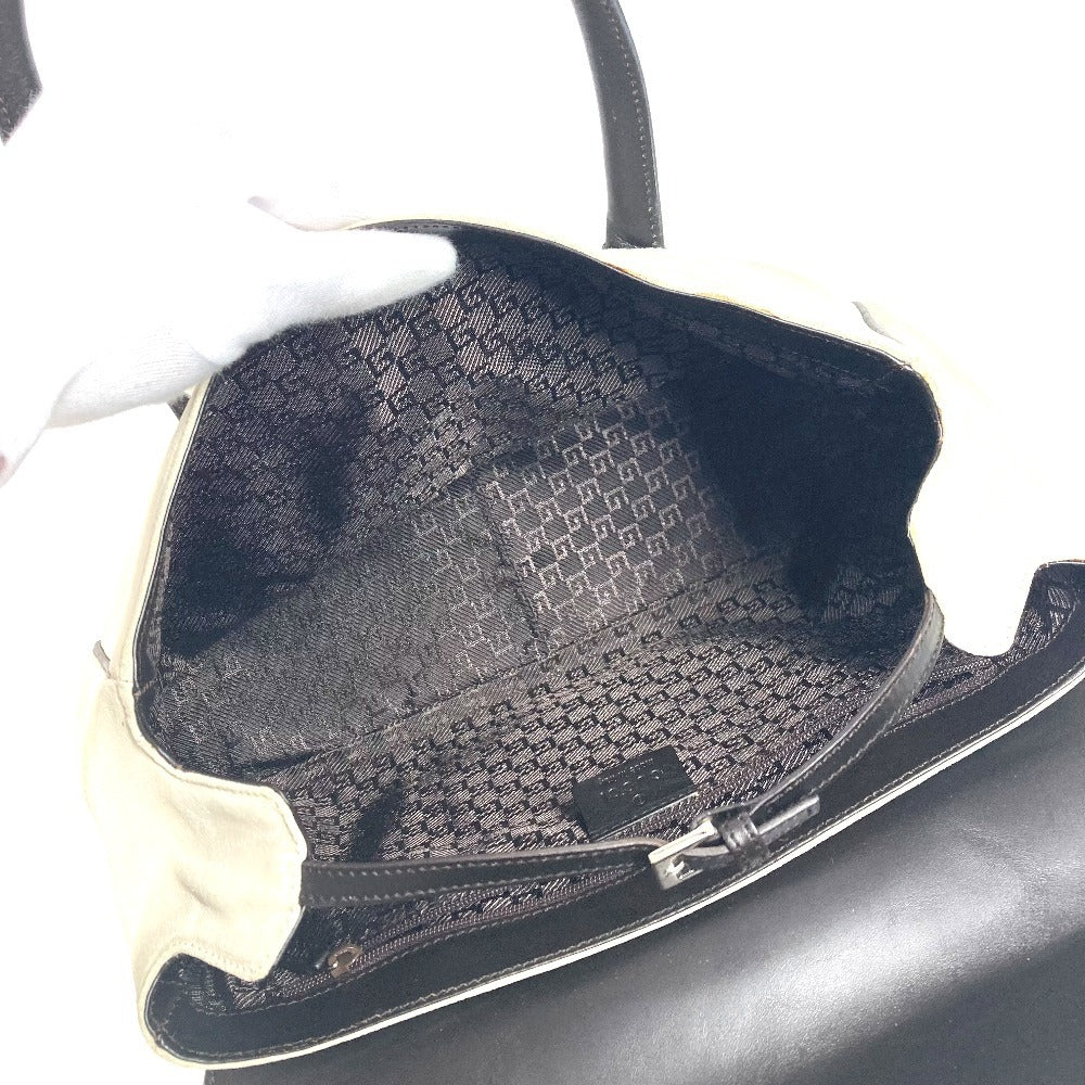 GUCCI Handbag 000 0844 Suede / leather black vintage logo