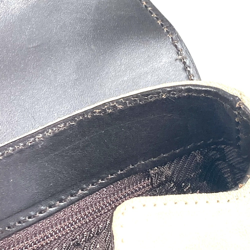 GUCCI Handbag 000 0844 Suede / leather black vintage logo