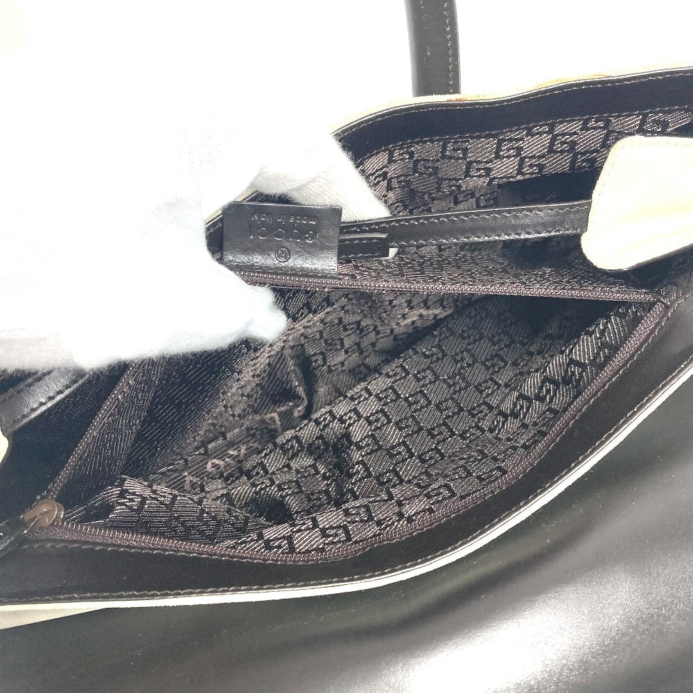 GUCCI Handbag 000 0844 Suede / leather black vintage logo