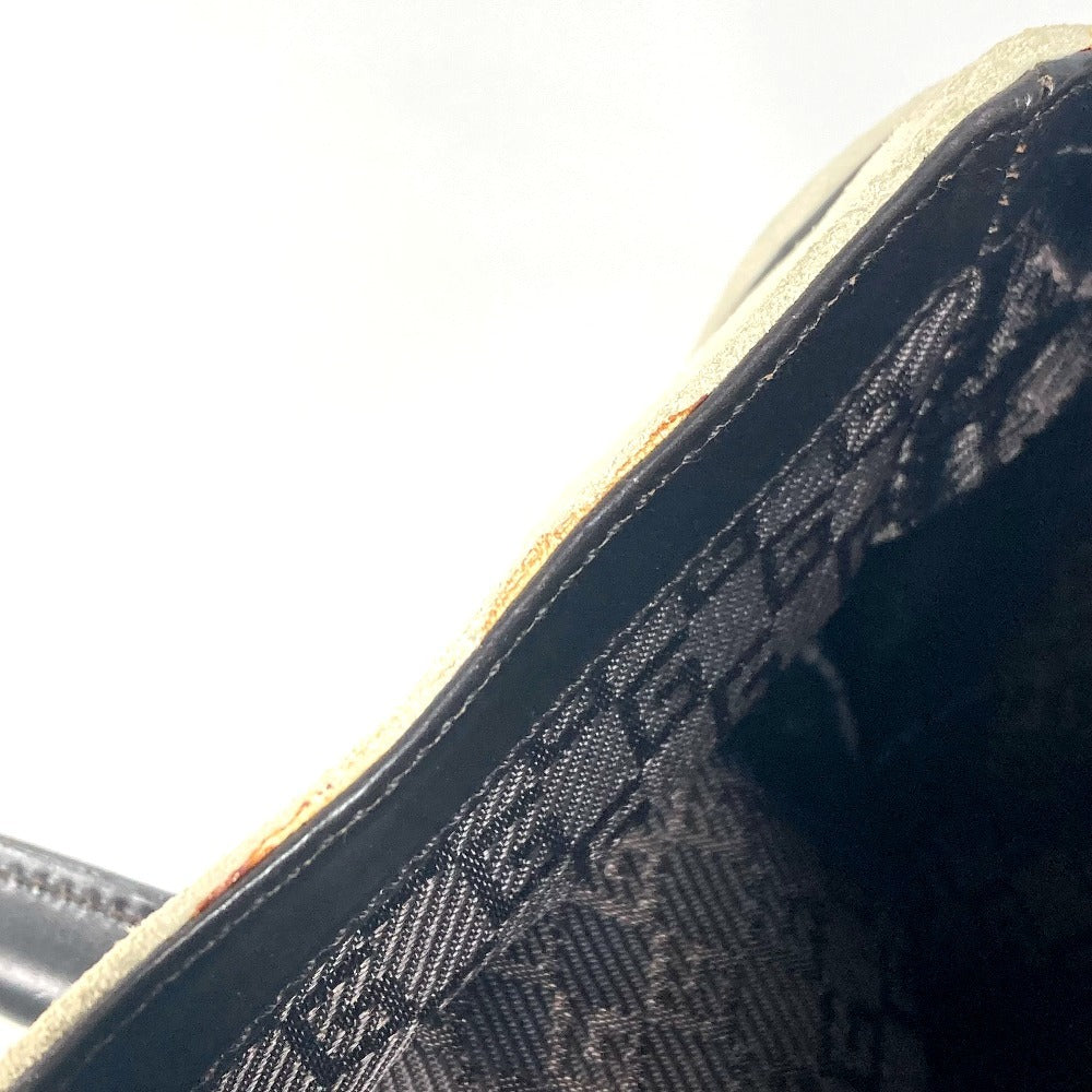 GUCCI Handbag 000 0844 Suede / leather black vintage logo