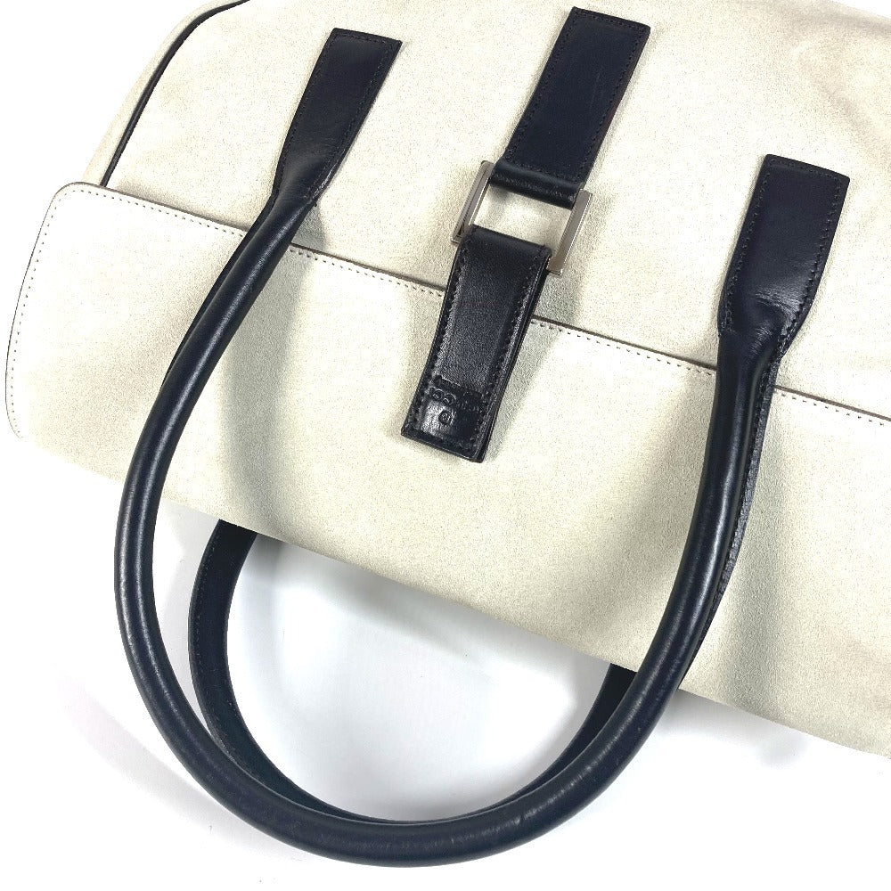 GUCCI Handbag 000 0844 Suede / leather black vintage logo