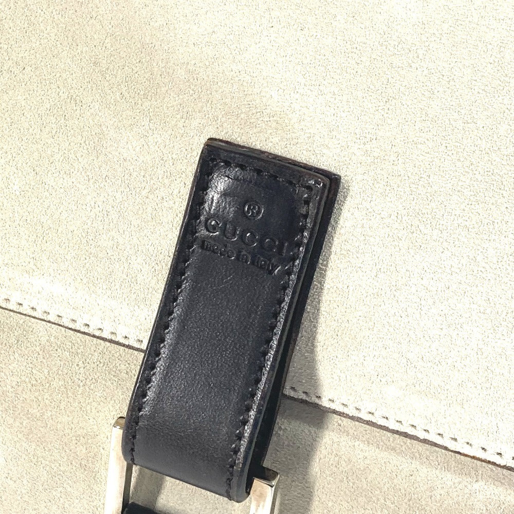 GUCCI Handbag 000 0844 Suede / leather black vintage logo
