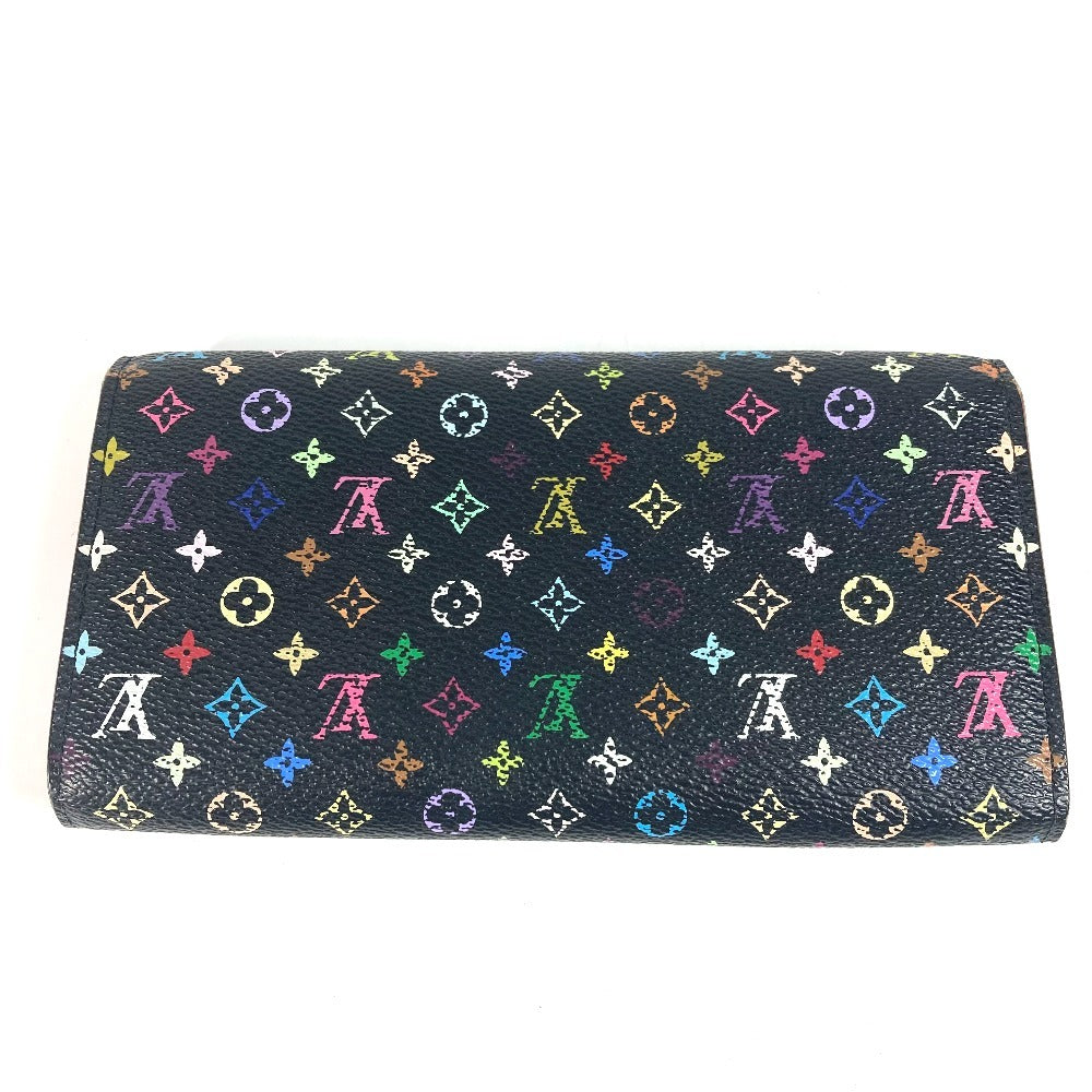 LOUIS VUITTON Long Wallet Purse M93533 Monogram multicolor canvas black Monogram multicolor Portefeuille Sarah