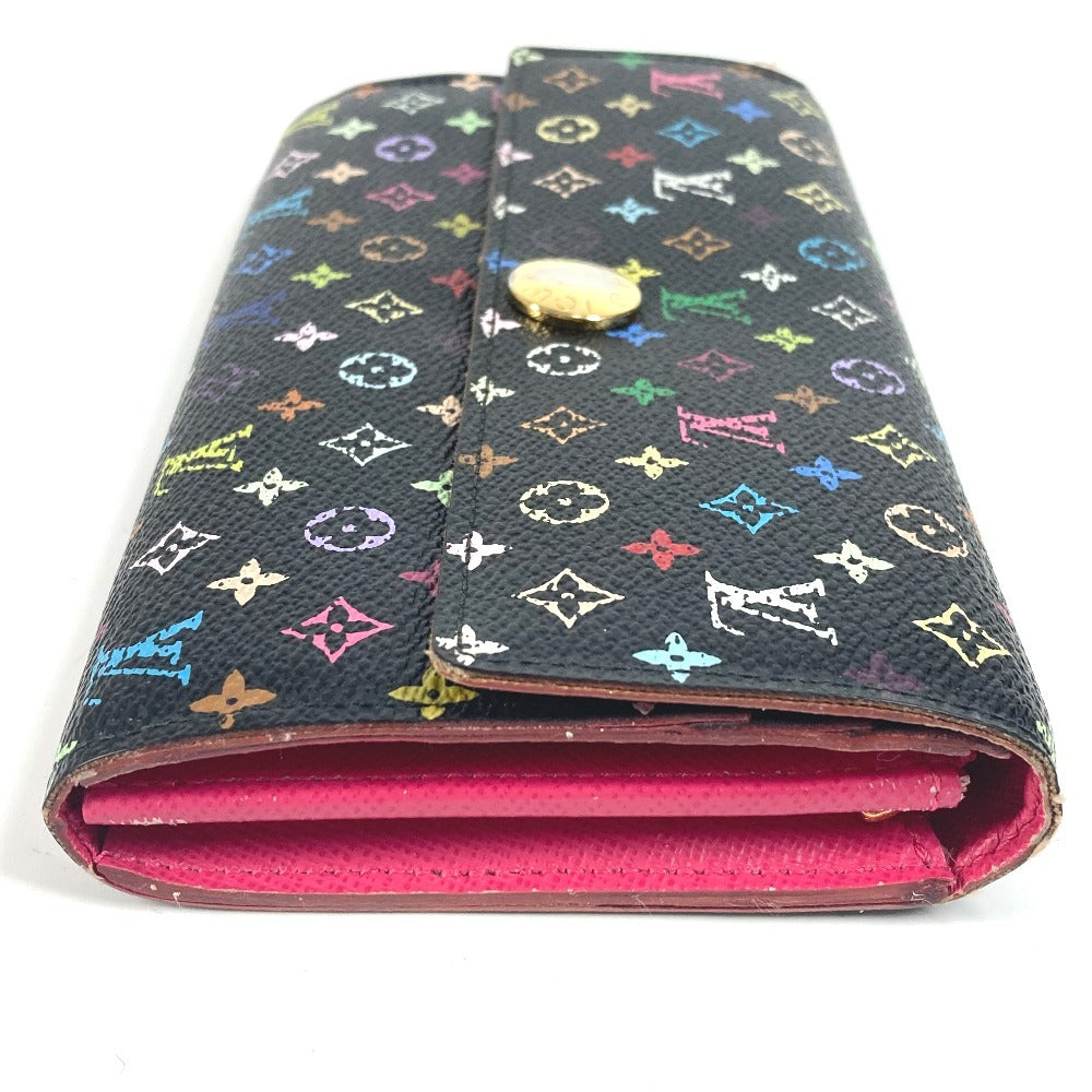 LOUIS VUITTON Long Wallet Purse M93533 Monogram multicolor canvas black Monogram multicolor Portefeuille Sarah