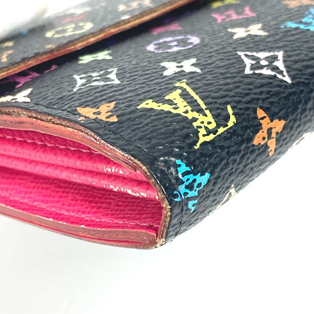 LOUIS VUITTON Long Wallet Purse M93533 Monogram multicolor canvas black Monogram multicolor Portefeuille Sarah