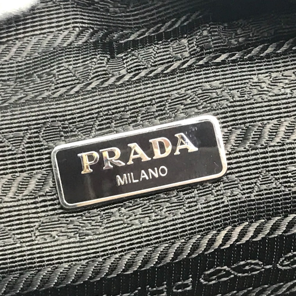 PRADA Pouch leather Red Triangle With logo