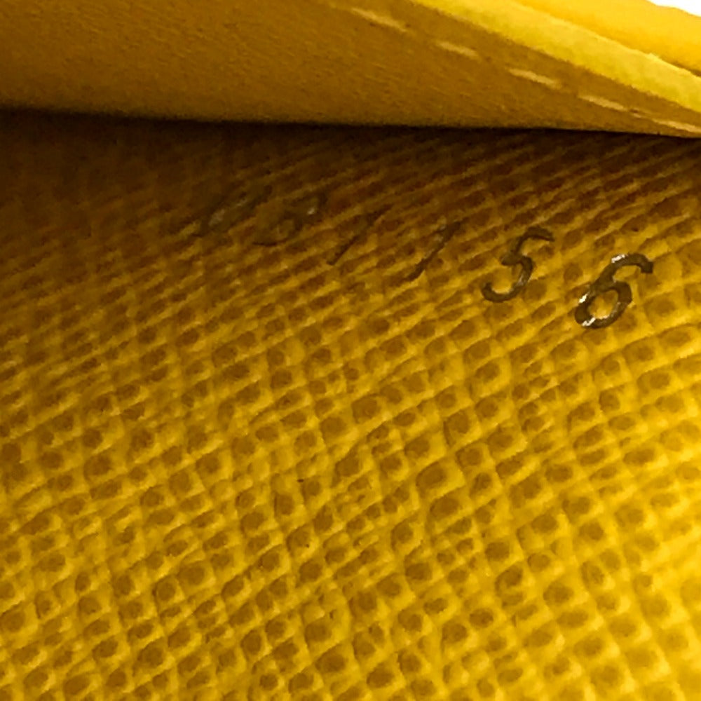 LOUIS VUITTON Long Wallet Purse M42087 Taiga Leather yellow Taiga Portefeuille Blaza