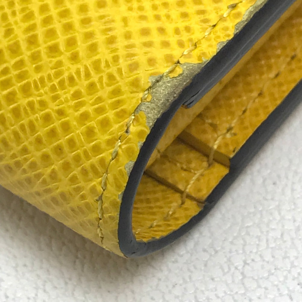 LOUIS VUITTON Long Wallet Purse M42087 Taiga Leather yellow Taiga Portefeuille Blaza