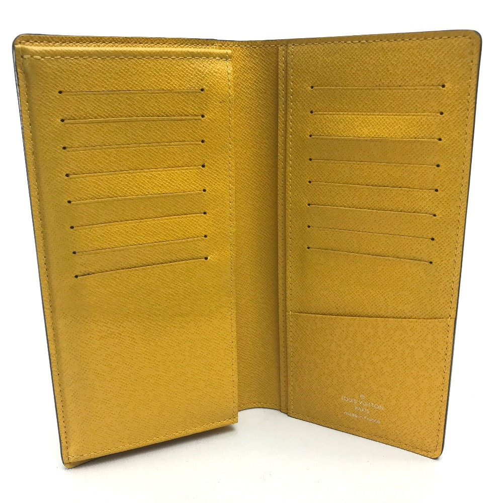 LOUIS VUITTON Long Wallet Purse M42087 Taiga Leather yellow Taiga Portefeuille Blaza