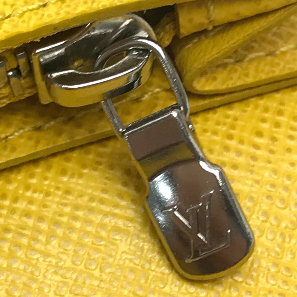 LOUIS VUITTON Long Wallet Purse M42087 Taiga Leather yellow Taiga Portefeuille Blaza