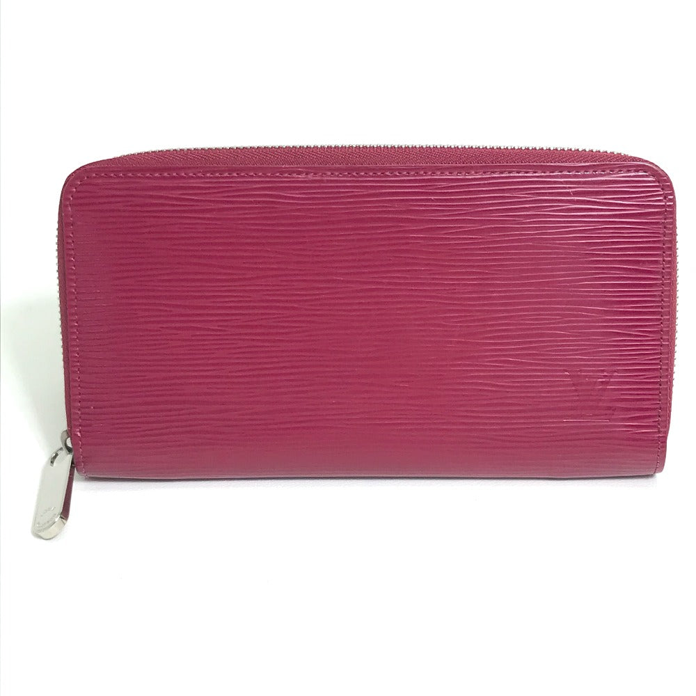 LOUIS VUITTON Long Wallet Purse M60305 Epi Leather Dark pink Epi Zippy wallet