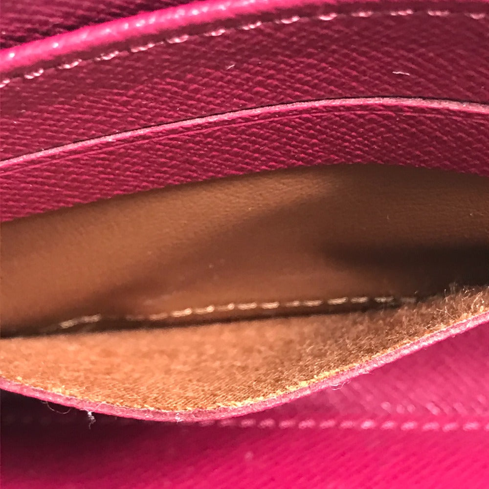 LOUIS VUITTON Long Wallet Purse M60305 Epi Leather Dark pink Epi Zippy wallet