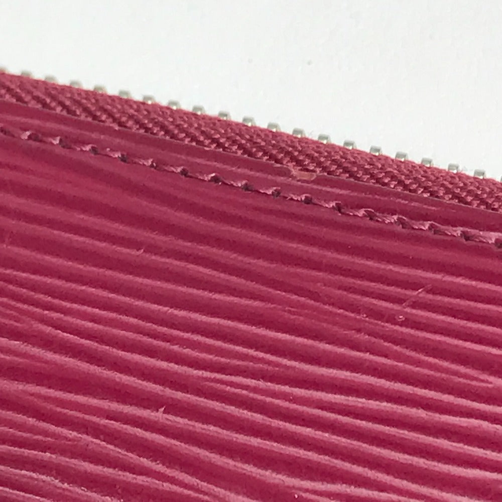 LOUIS VUITTON Long Wallet Purse M60305 Epi Leather Dark pink Epi Zippy wallet