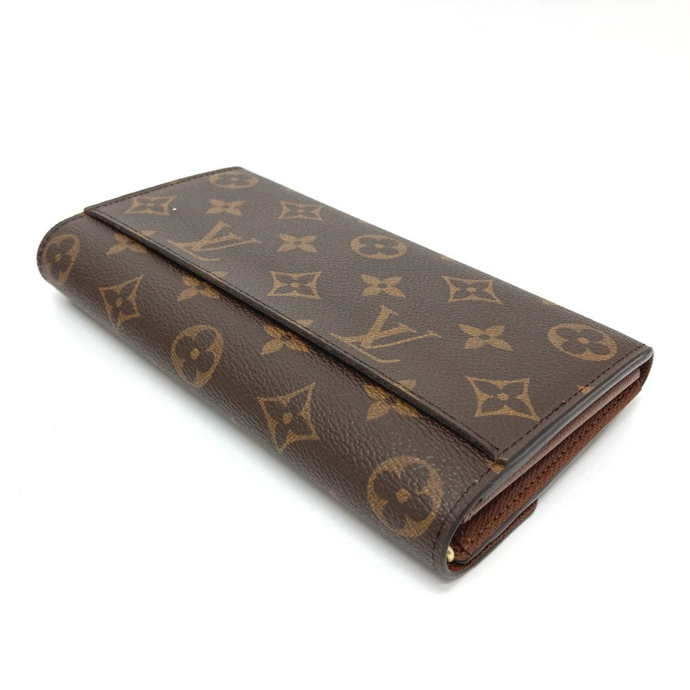 LOUIS VUITTON Long Wallet Purse M62236 Monogram canvas Brown Monogram Portefeuille Sarah Women Used Authentic