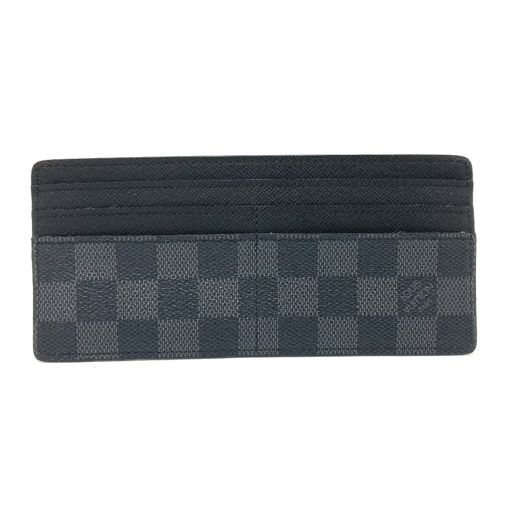 LOUIS VUITTON Card Case Damier Grafitto Canvas black Damier Grafitte