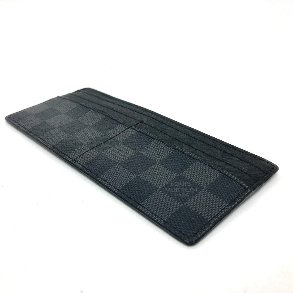 LOUIS VUITTON Card Case Damier Grafitto Canvas black Damier Grafitte