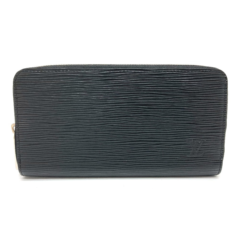LOUIS VUITTON Long Wallet Purse M64838 Epi Leather black Epi Zippy wallet