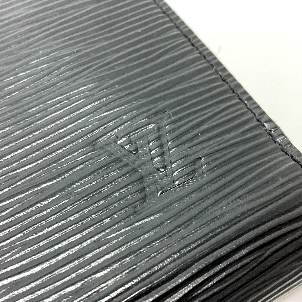 LOUIS VUITTON Long Wallet Purse M64838 Epi Leather black Epi Zippy wallet