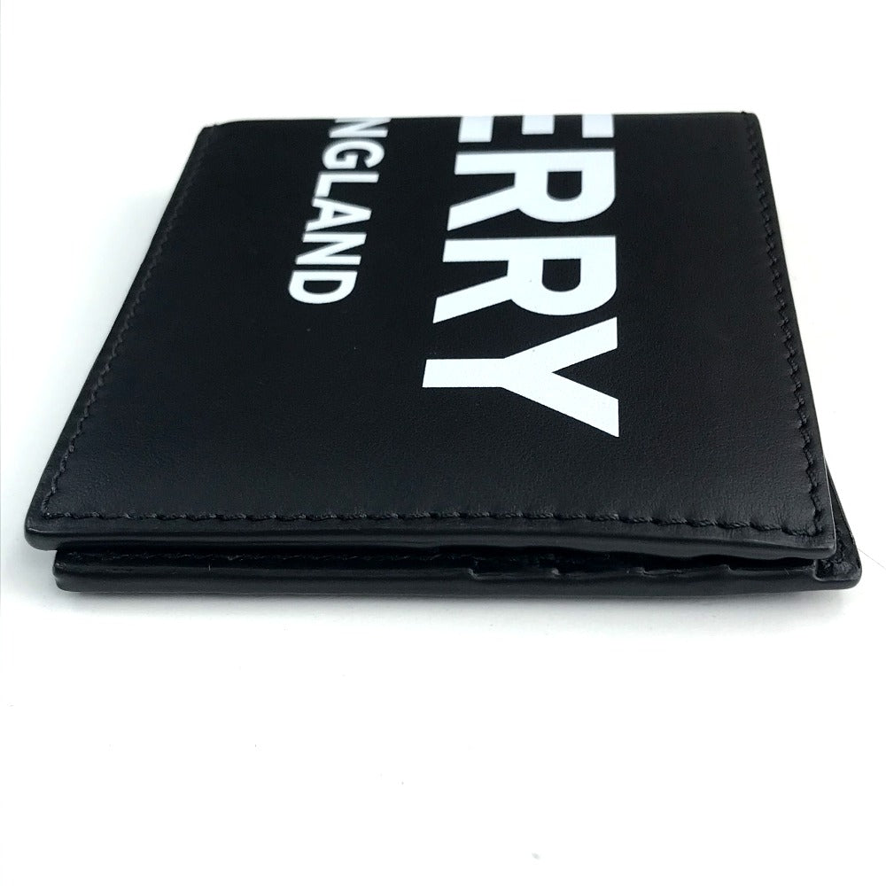 BURBERRY Folded wallet 8013919 leather black logo Wallet