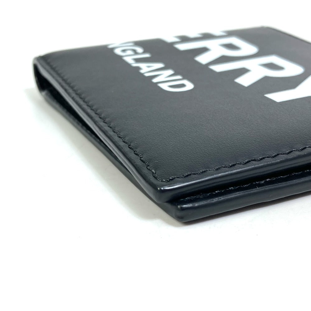 BURBERRY Folded wallet 8013919 leather black logo Wallet