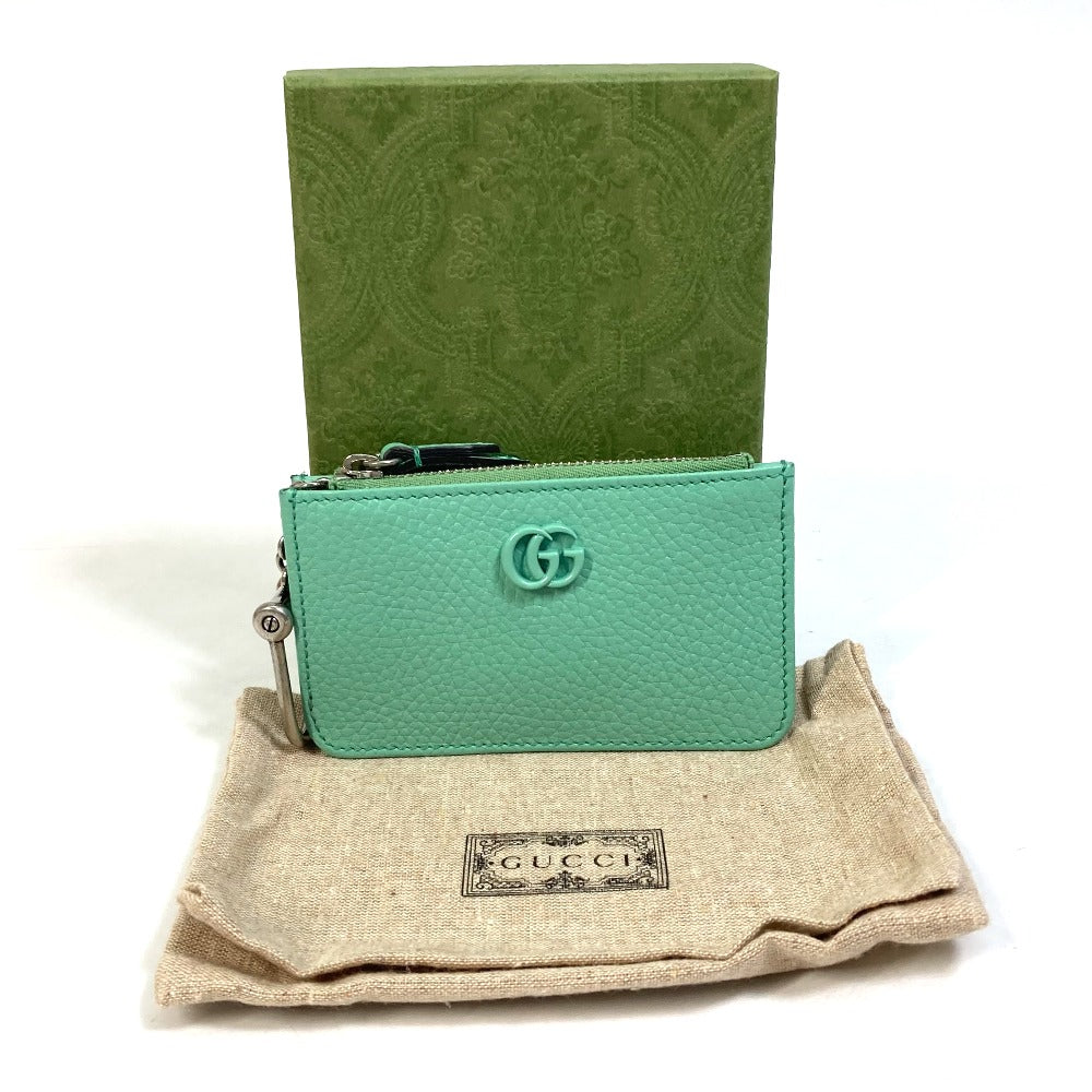 GUCCI Coin case 701070 leather Green type GG Marmont