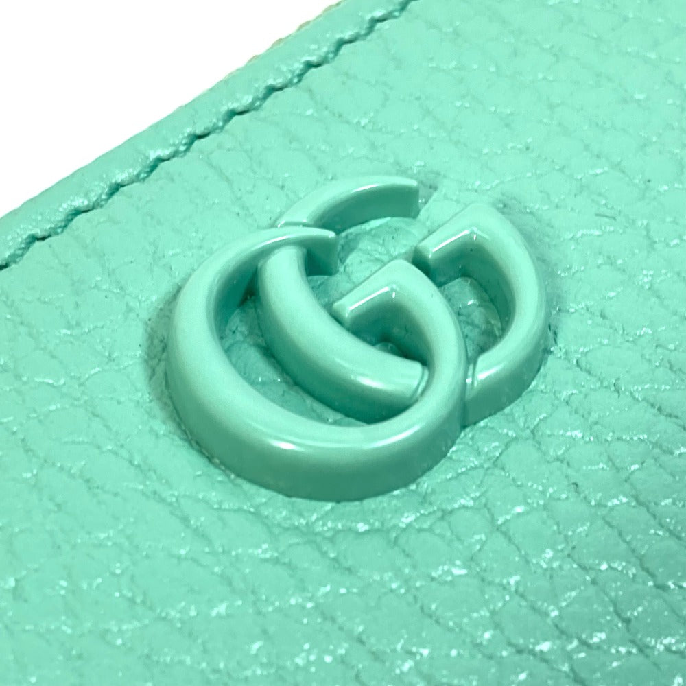 GUCCI Coin case 701070 leather Green type GG Marmont