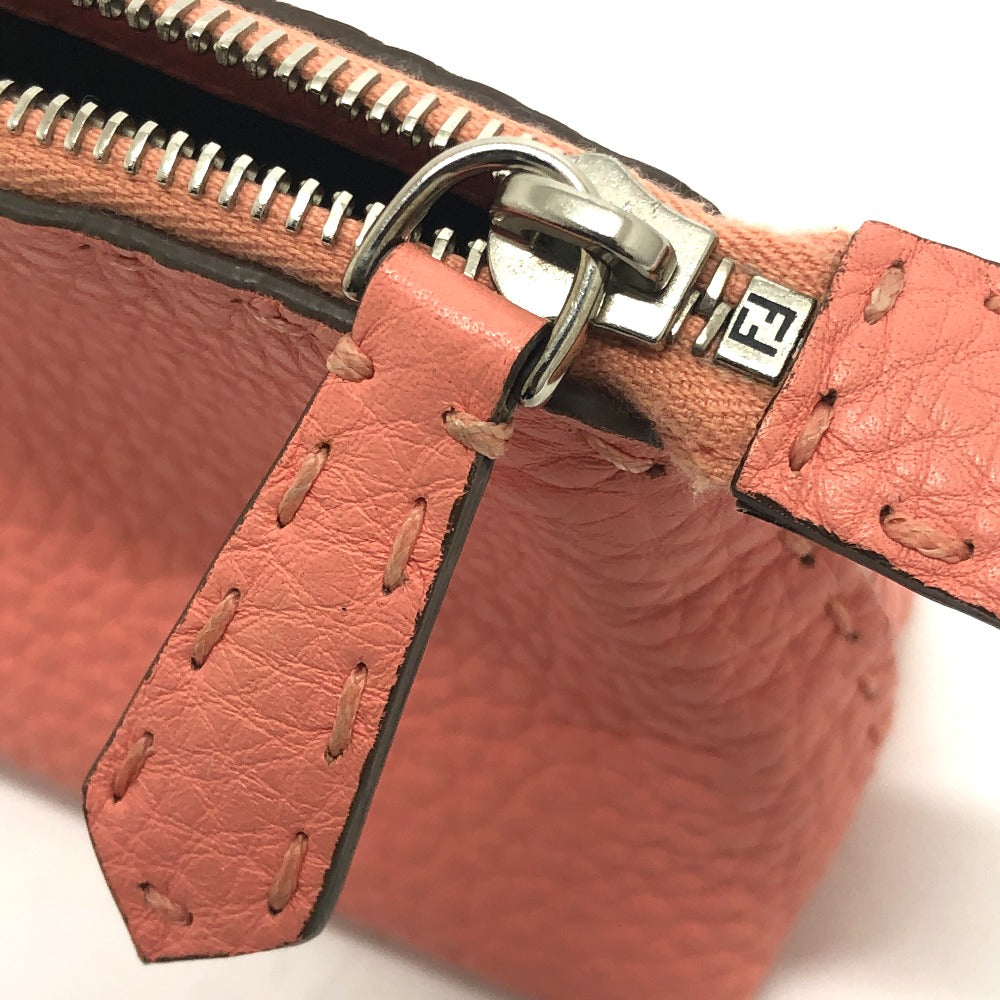 FENDI Pouch 8N0114 leather pink Celeria
